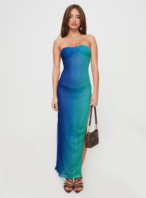 Rosalina Maxi Dress Blue Product Image