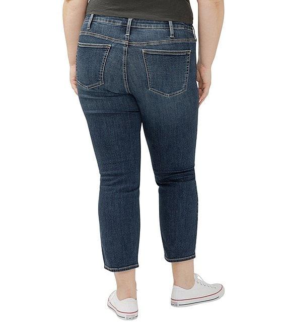 Silver Jeans Co. Plus Size Most Wanted Mid-Rise Straight Leg Jeans Product Image