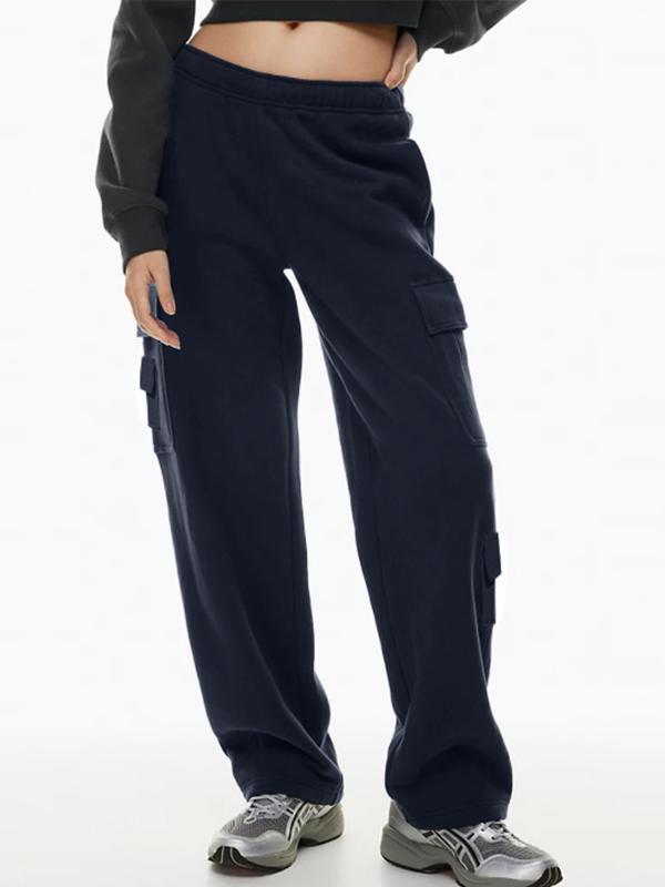 Solid Multi Pocket Sweatpants Product Image