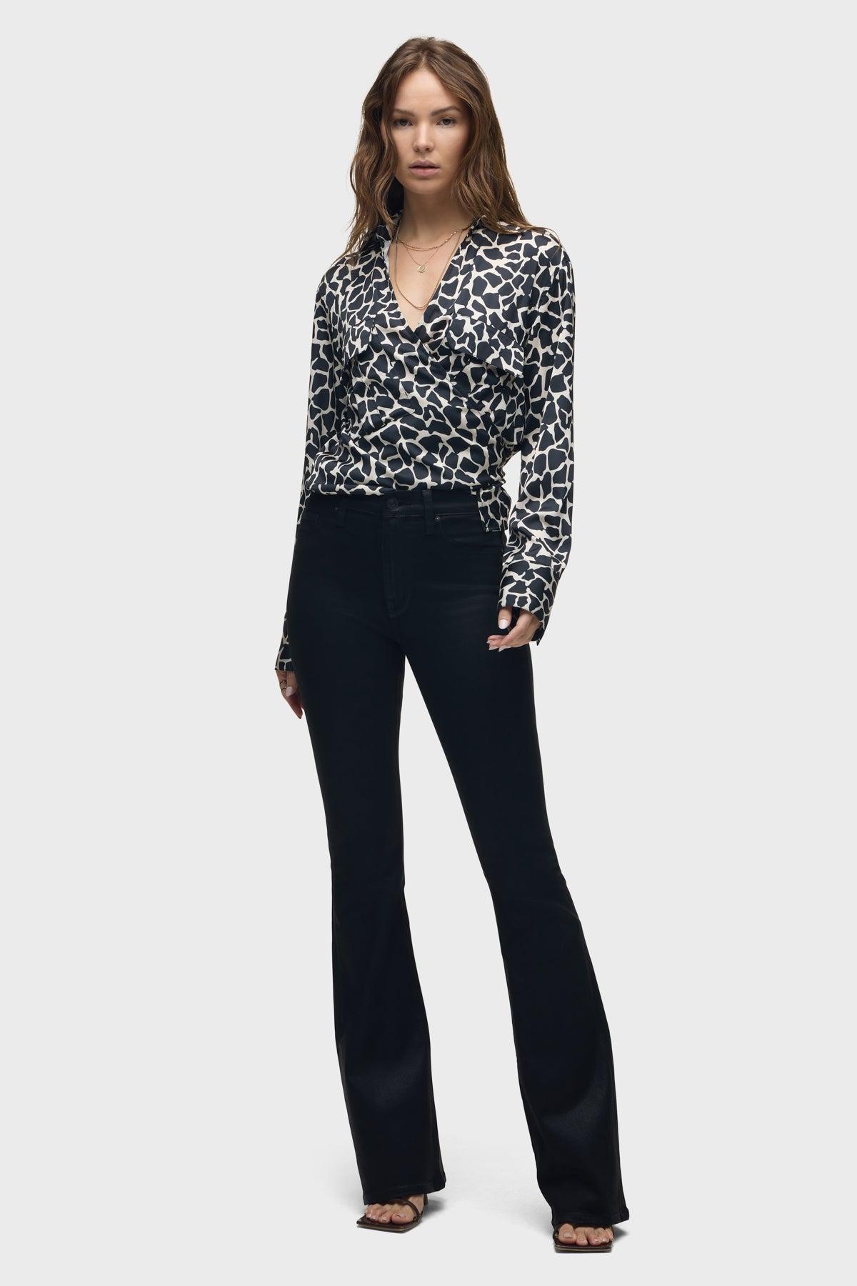 Long Sleeve Wrap Shirt Female Product Image