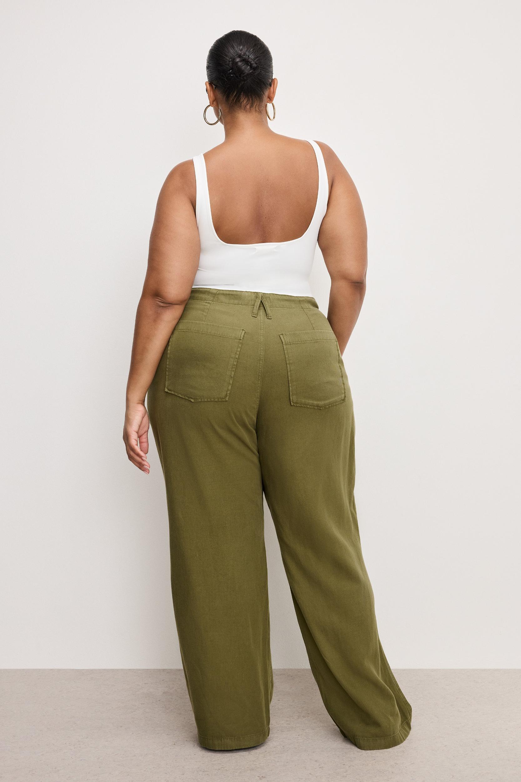 LITE LINEN PANTS | MARTINI OLIVE002 Product Image