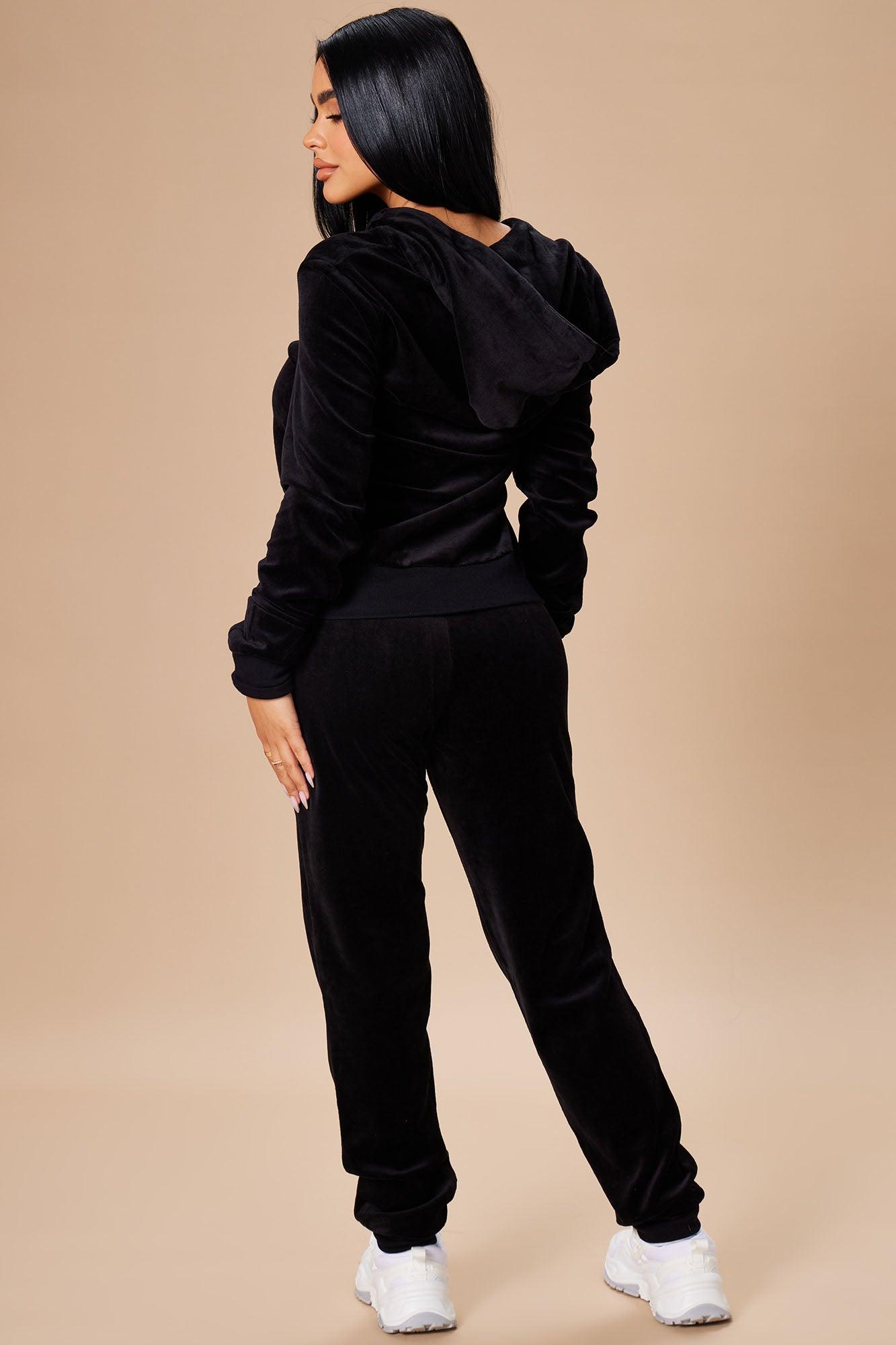 The Original Trendsetter Velour Set - Black Product Image