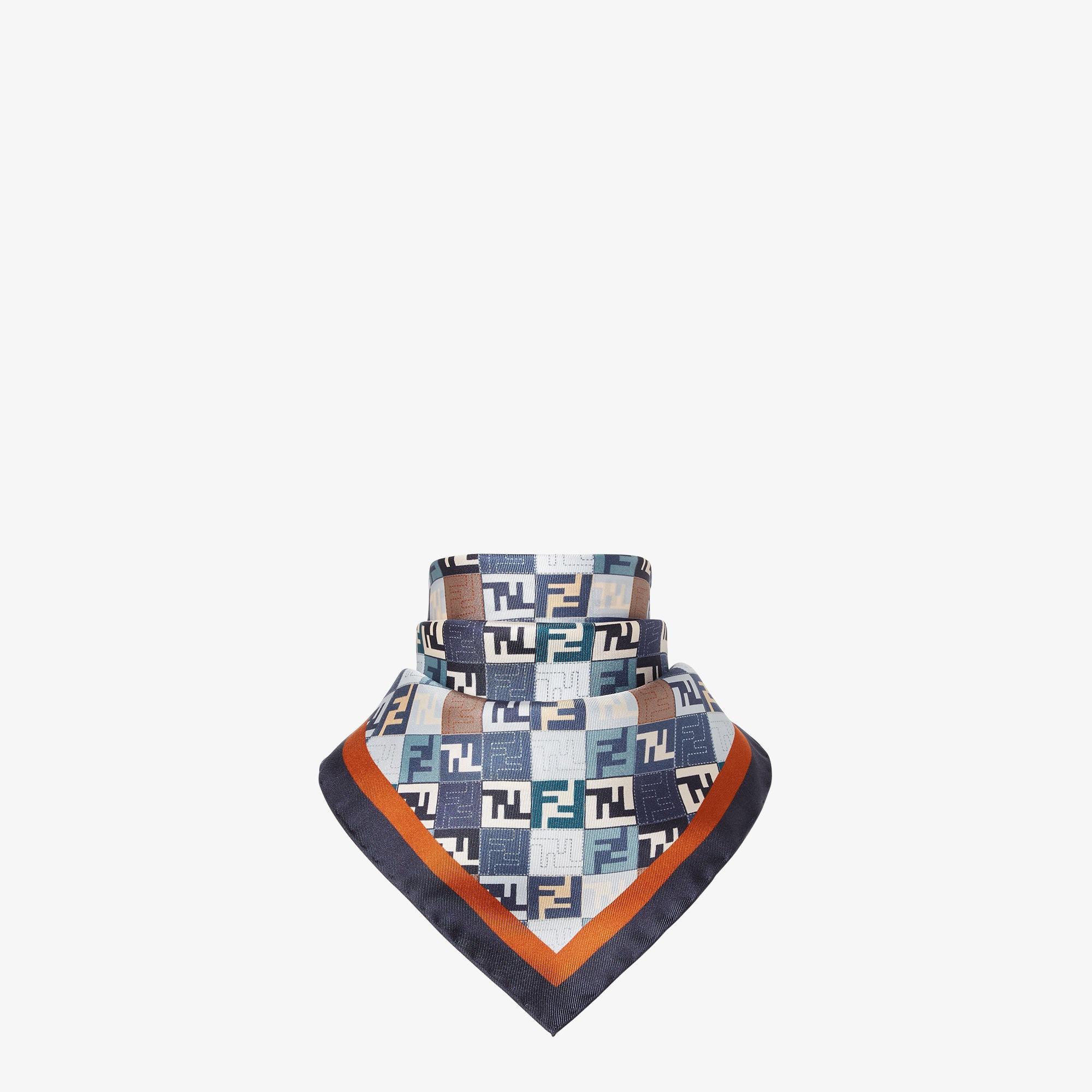 FF FoulardBlue silk foulard Product Image