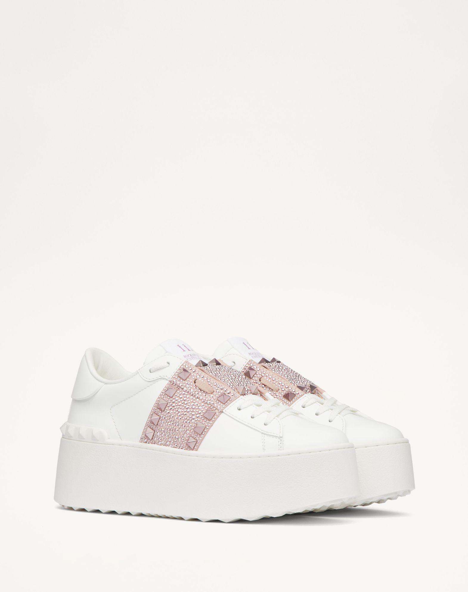 Flatform Rockstud Untitled Sneaker In Calfskin With Micro Studs Product Image