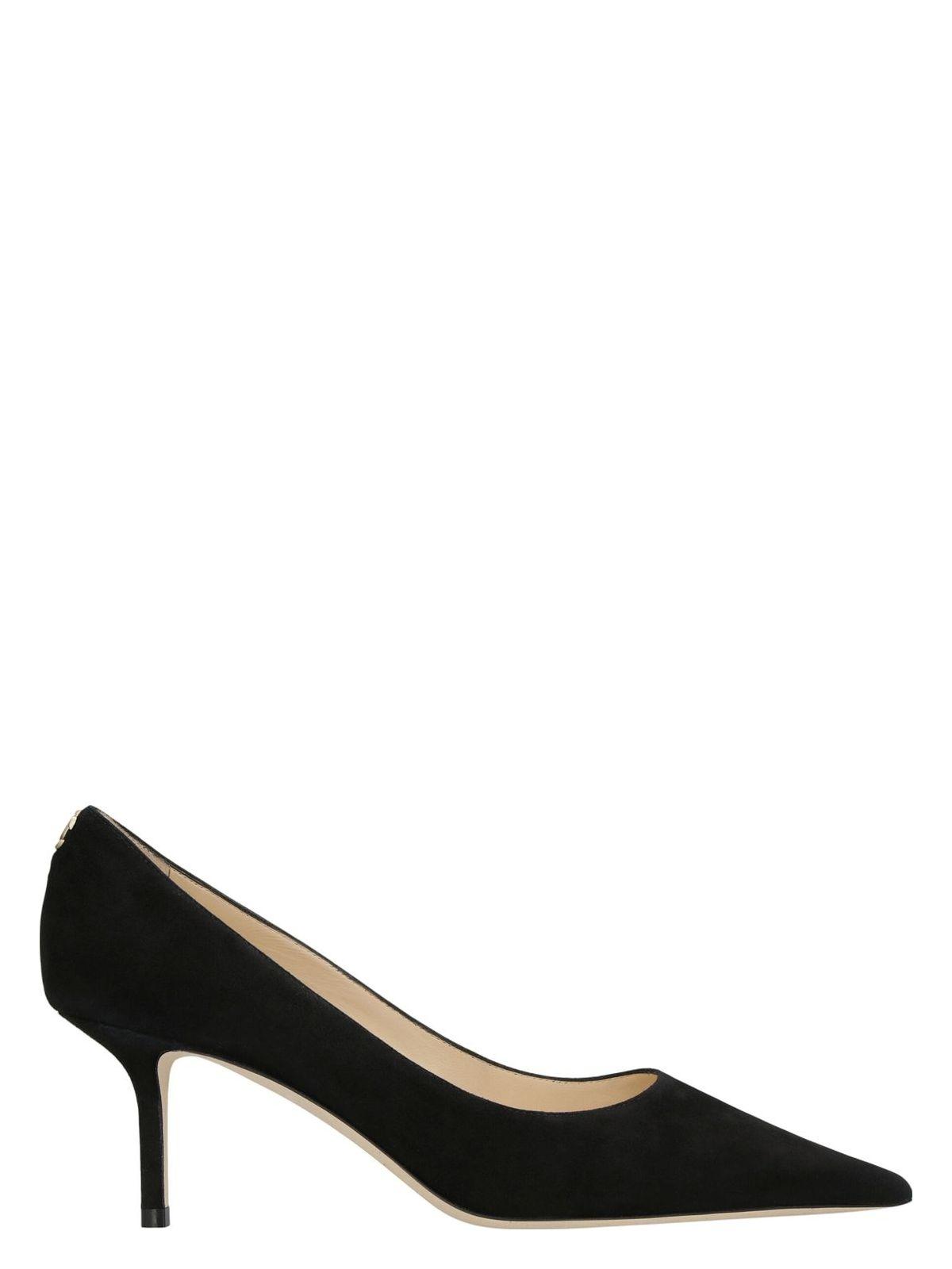 JIMMY CHOO Dark Brown Suede Pumps In Black Product Image