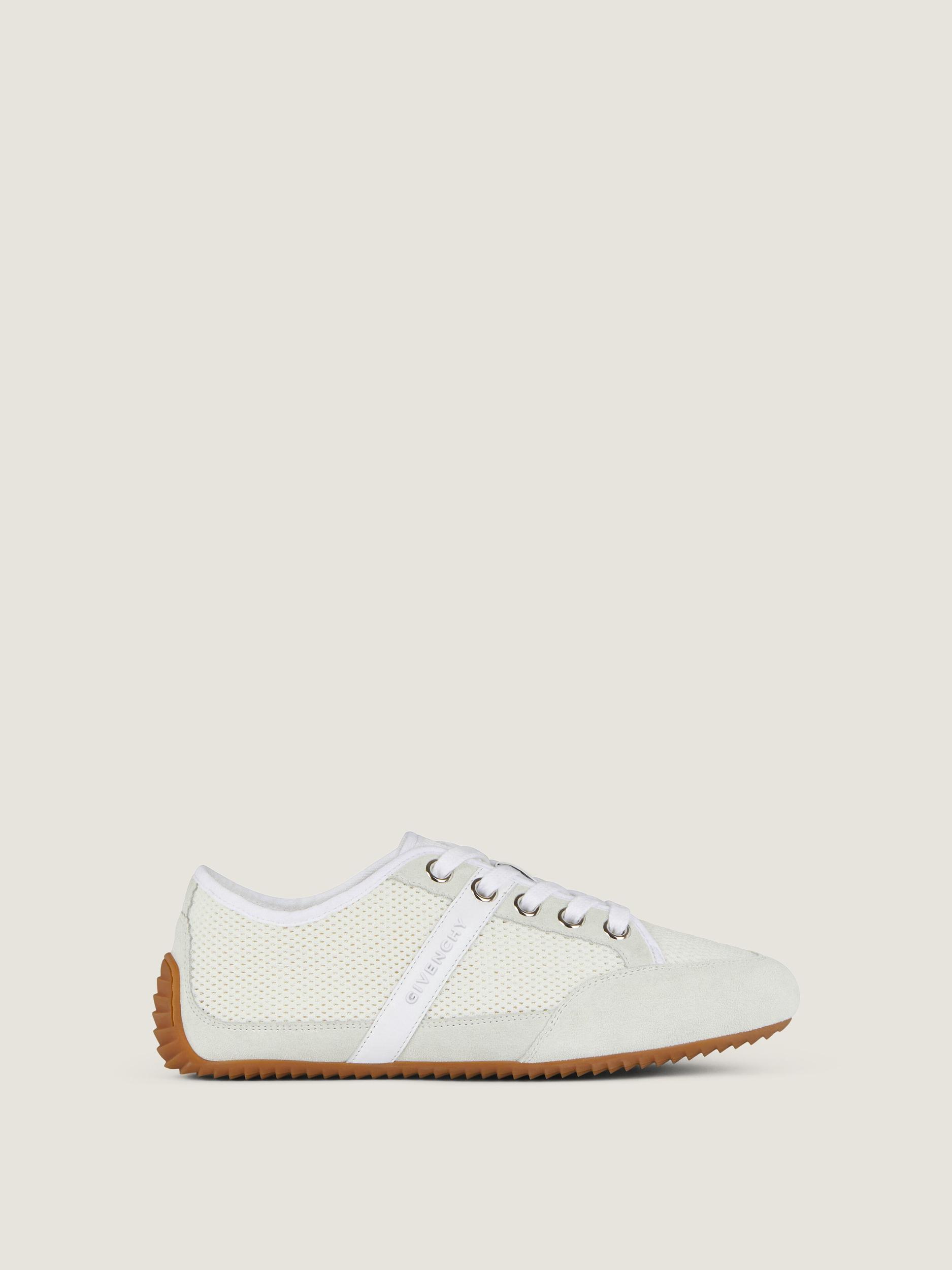 Slim sneakers in mesh and suede Product Image
