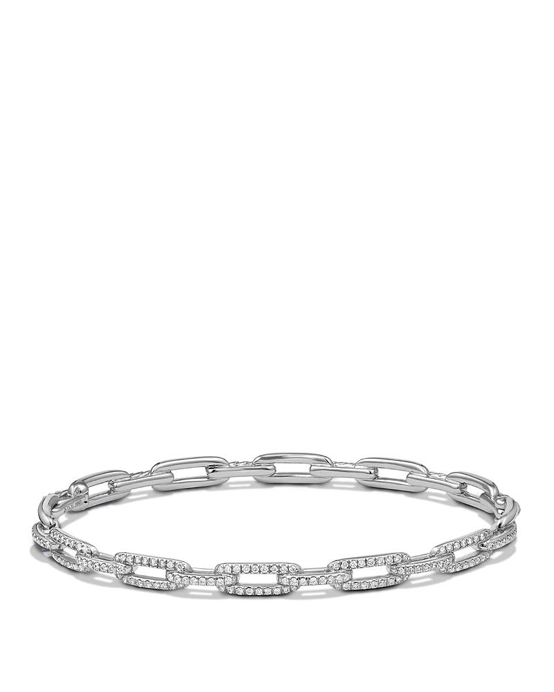 Womens Stax Chain Link Bracelet in 18K White Gold Product Image