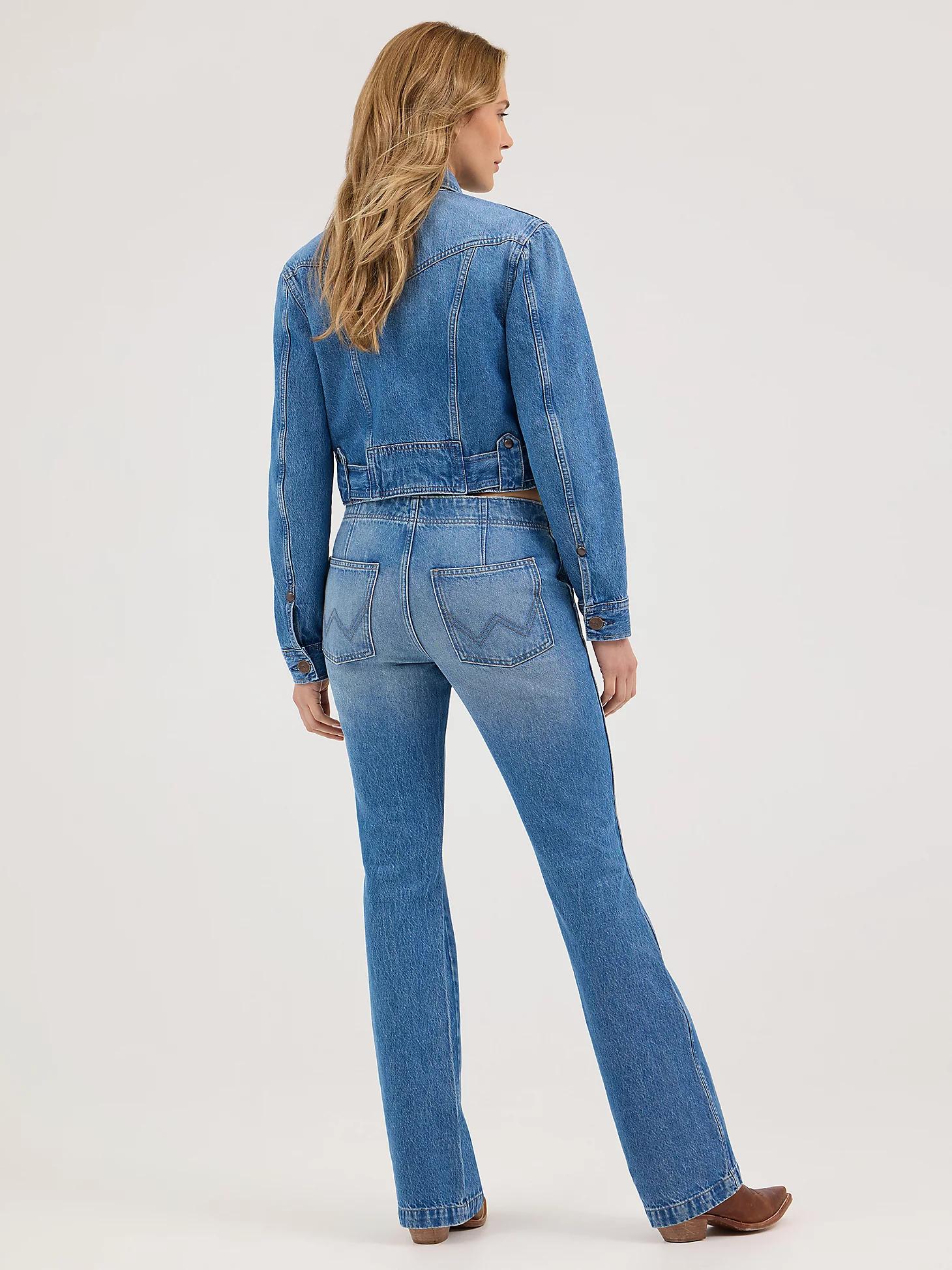 Women's Denim Moto Jacket | Women's JACKETS & OUTERWEAR | Wrangler® Product Image