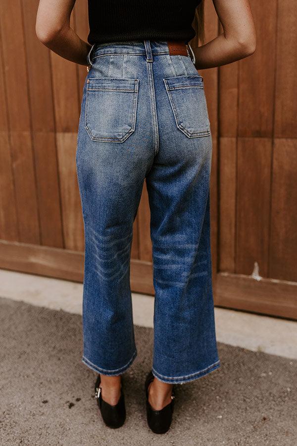 The Josie High Waist Wide Leg Crop Jean Product Image