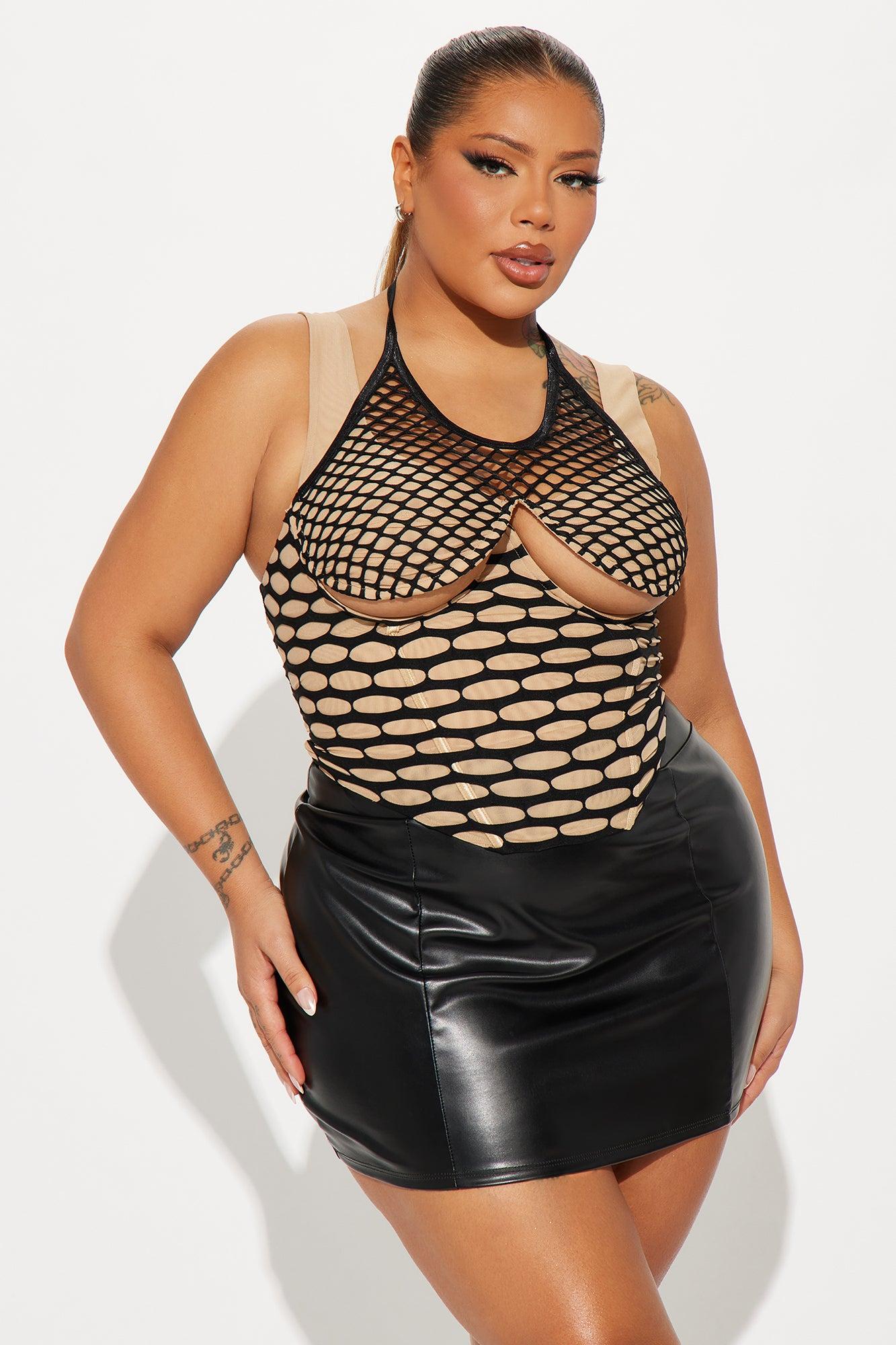 Here For The Drama Halter Top - Black/combo Product Image