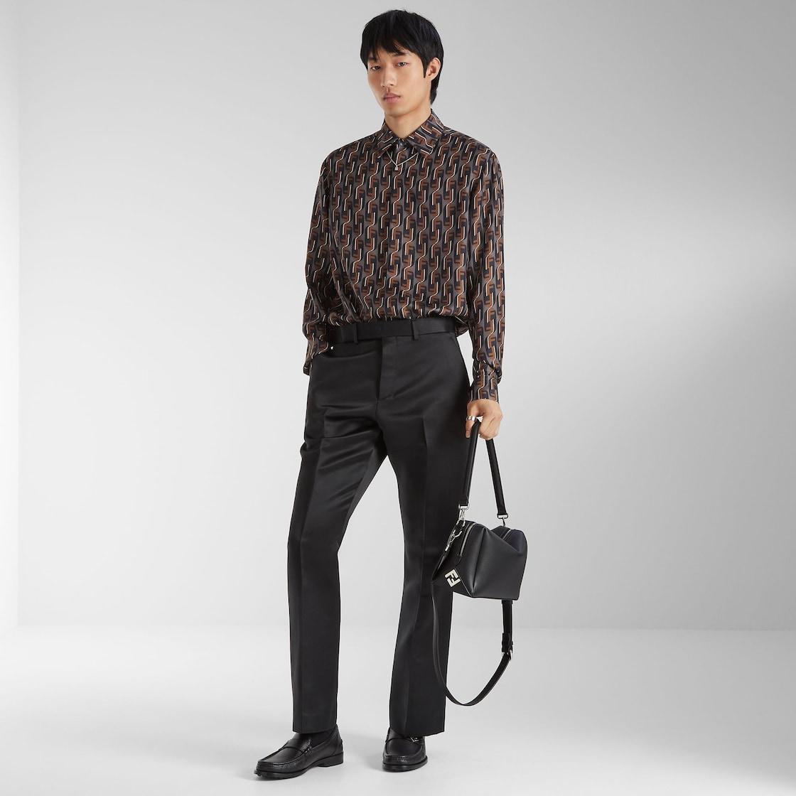 Fendi Lui Medium Black leather bag Product Image