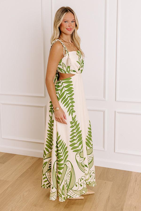 Tropical Bliss Cut Out Midi Dress Baby Product Image