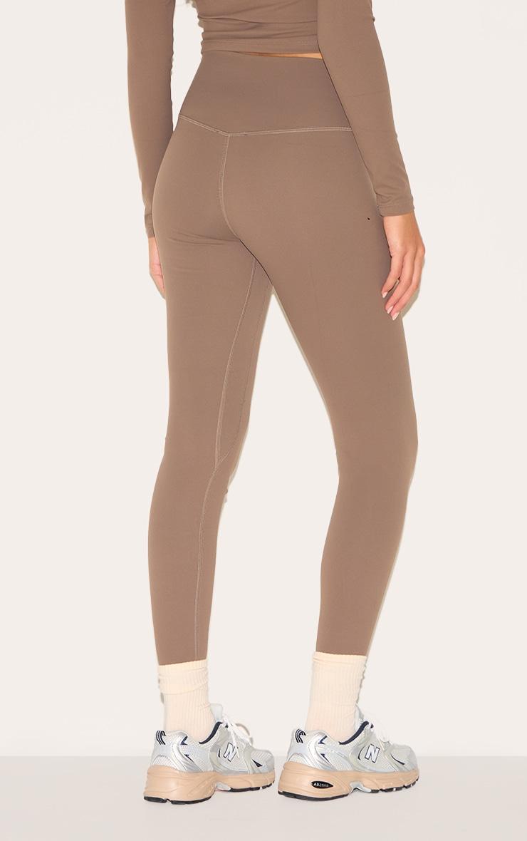 Brown Sculpt High Waist Leggings Product Image
