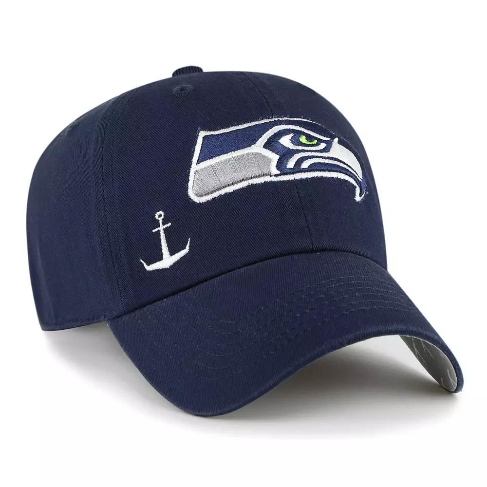 Women's '47 College Navy Seattle Seahawks Confetti Icon Clean Up Adjustable Hat, Blue Product Image