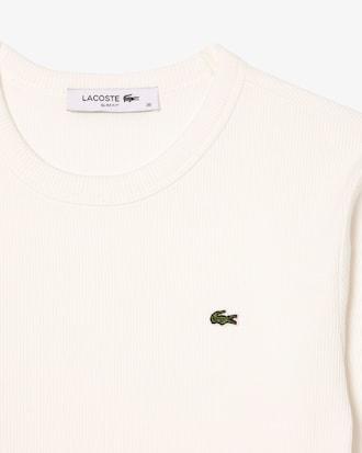 Slim Fit Ribbed Cotton T-shirt Product Image