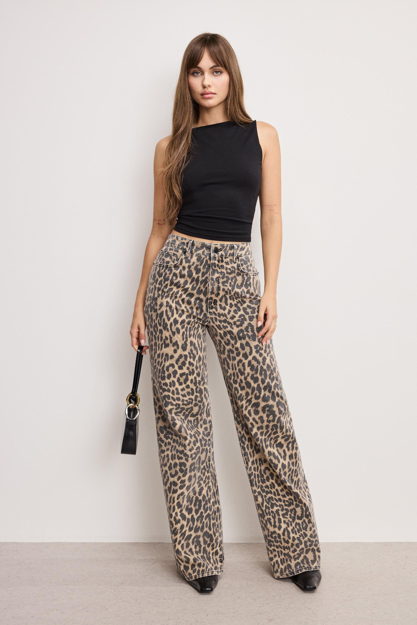 GOOD EASE LEOPARD JEANS | LUCKY LEOPARD001 Product Image