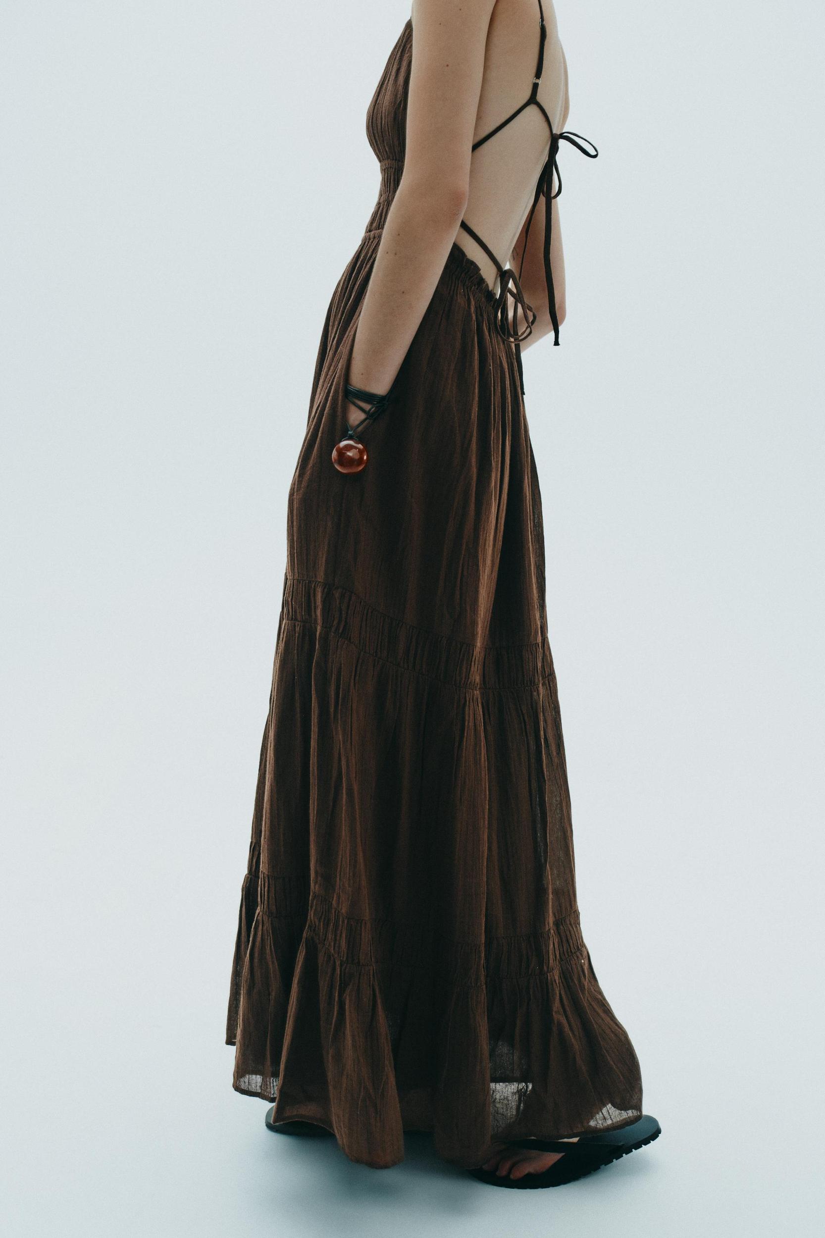 GAUZE MIDI DRESS Product Image