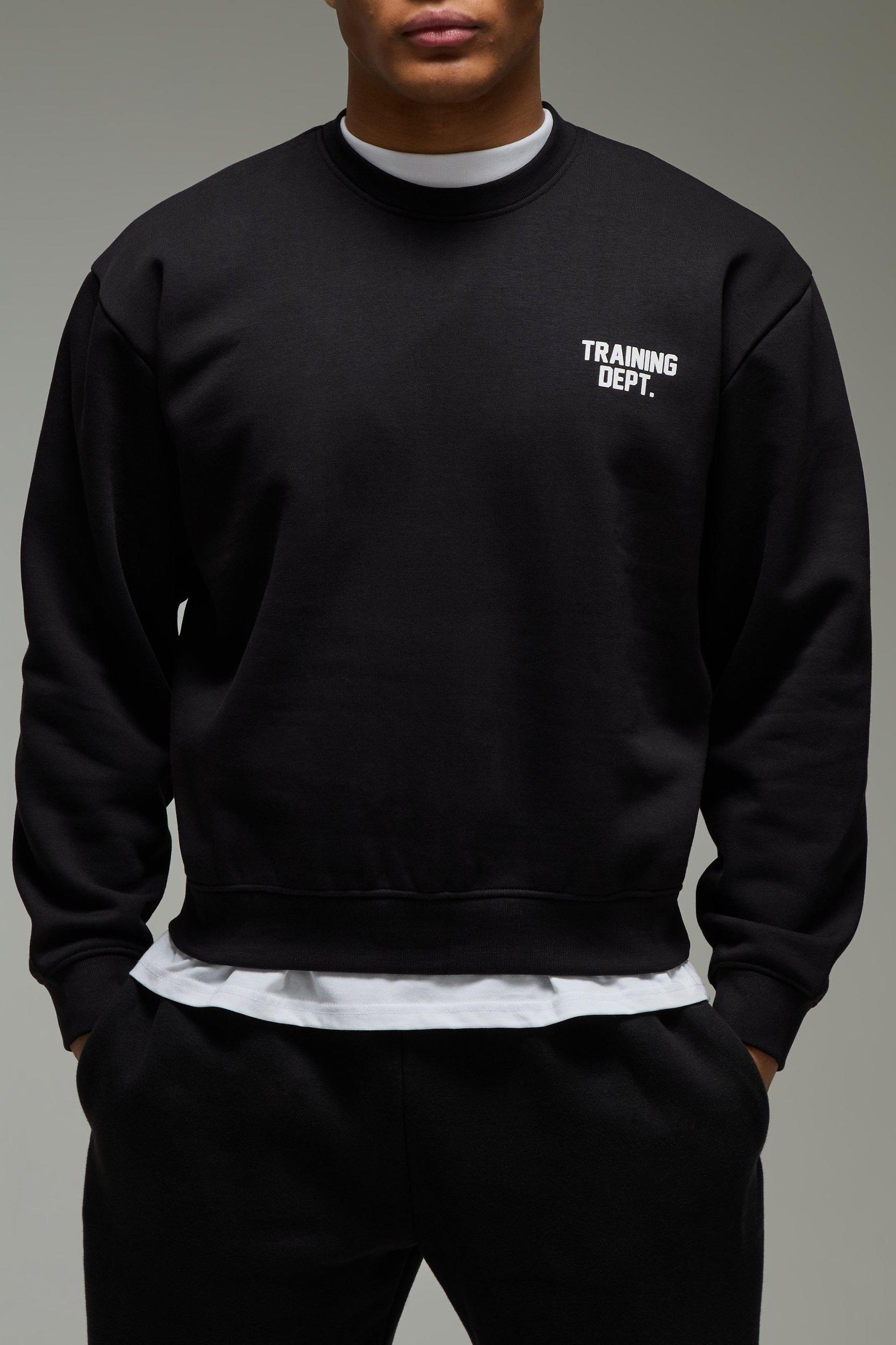 Active Oversized Boxy Training Dept Sweatshirt | boohooMAN USA Product Image