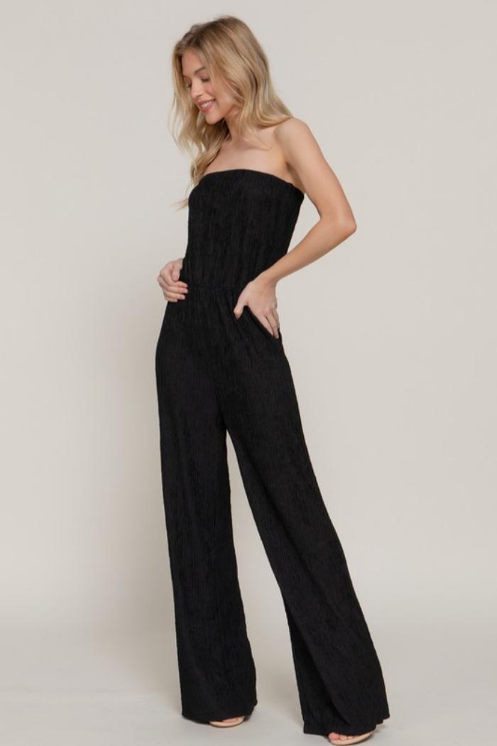 Wide Leg Tube Jumpsuit Product Image