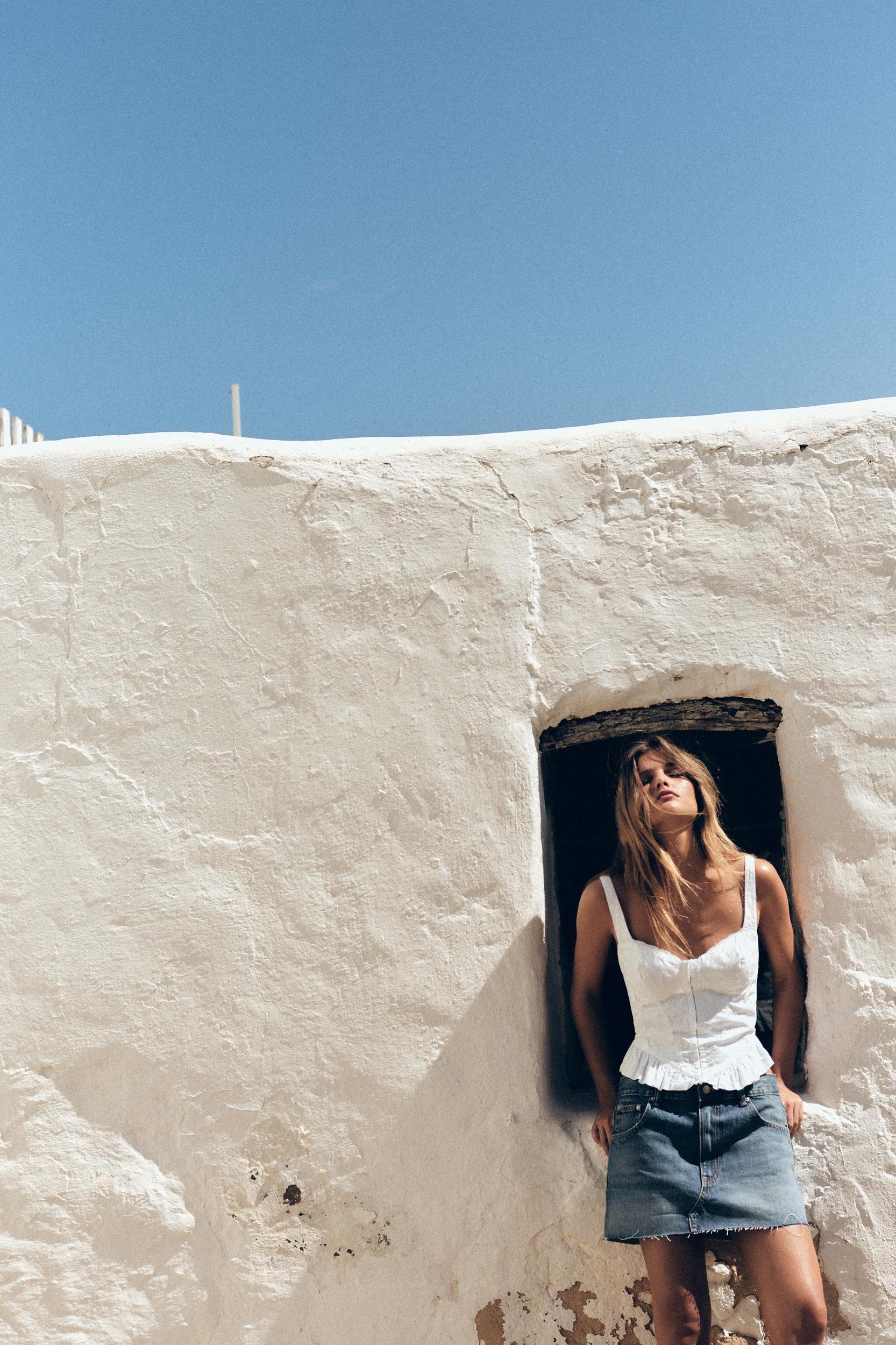 EMBROIDERED CORSET TOP Product Image