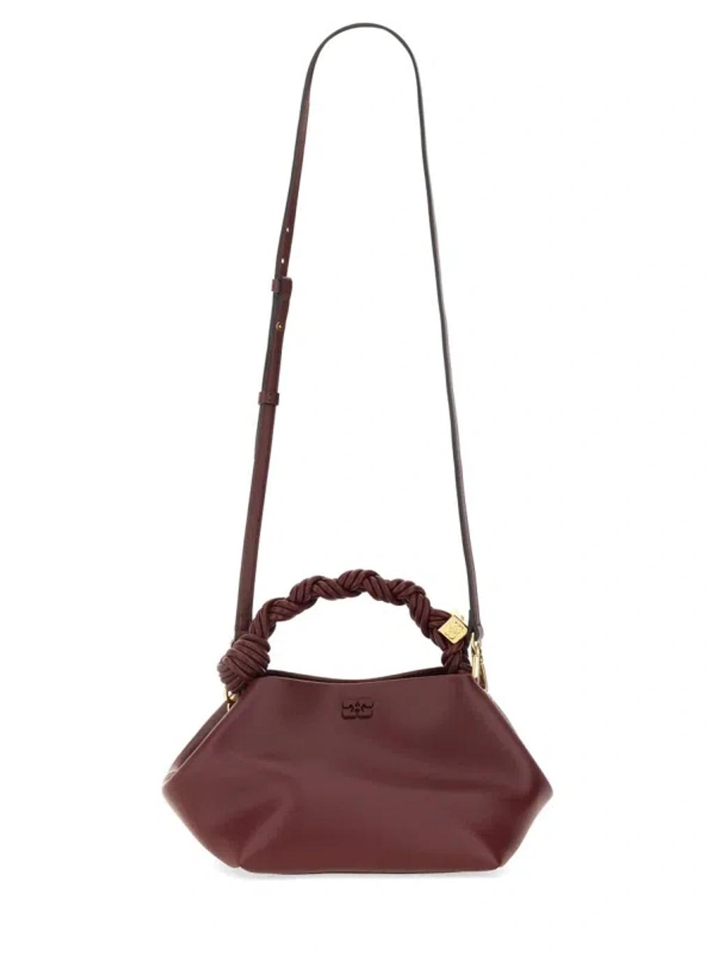 GANNI Bordeaux Mini Bou Handbag In Red Product Image