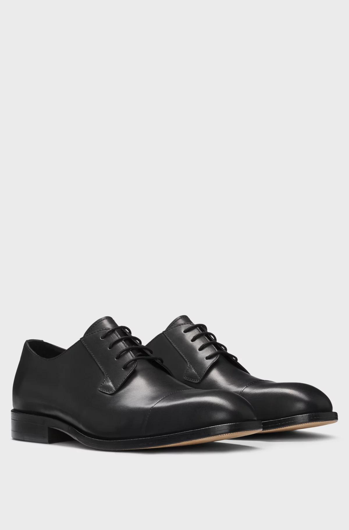 Boss Cap-Toe Derby Shoes in Leather Product Image