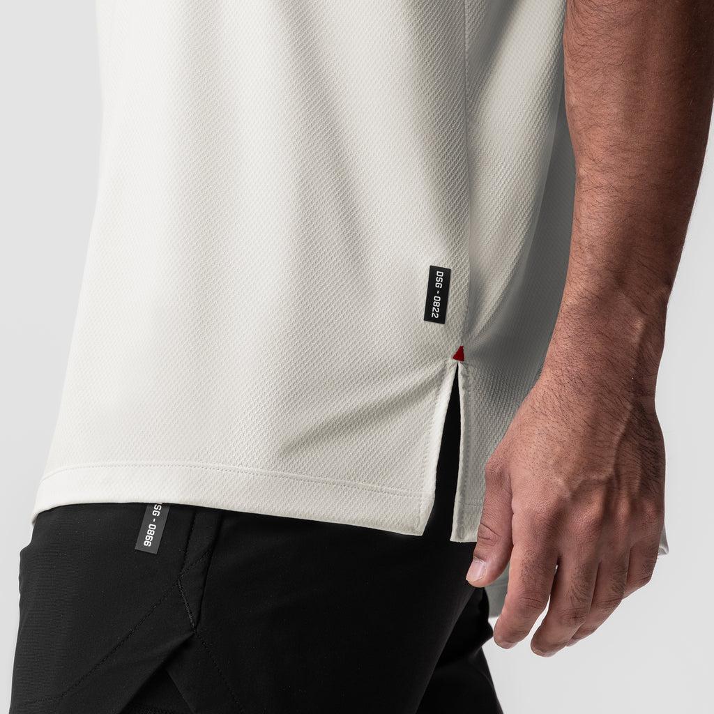 0822. AeroSilver® Oversized Tee - White Product Image