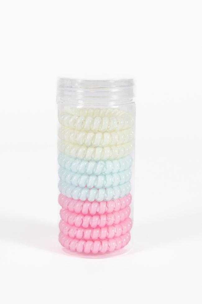 Rainbow Rubber Hair Ties Set FINAL SALE Product Image