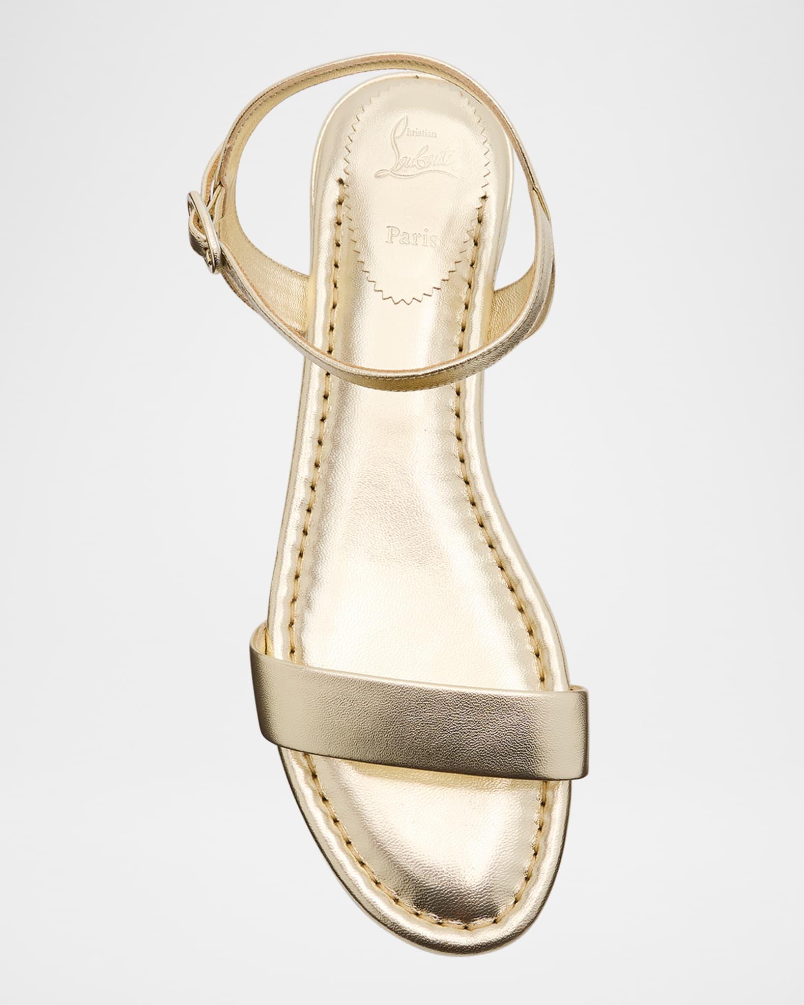 Sweet Jane Red Sole Metallic Sandals Product Image