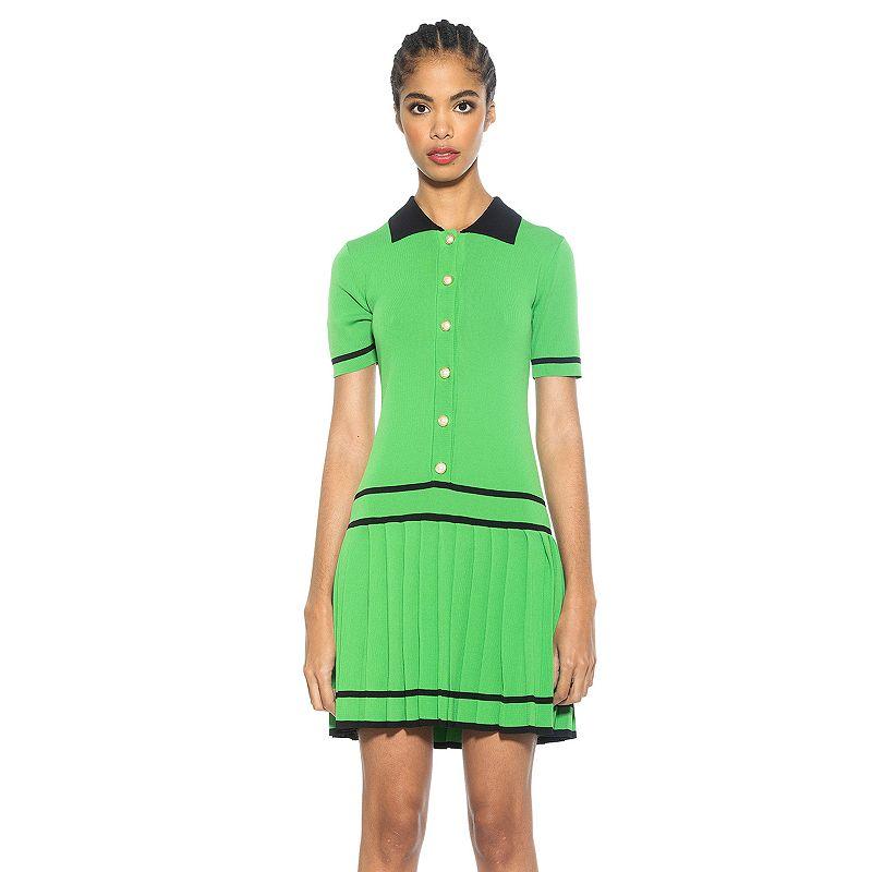 Women's ALEXIA ADMOR Lucinda Collared Short Sleeve Tennis Dress,  Product Image