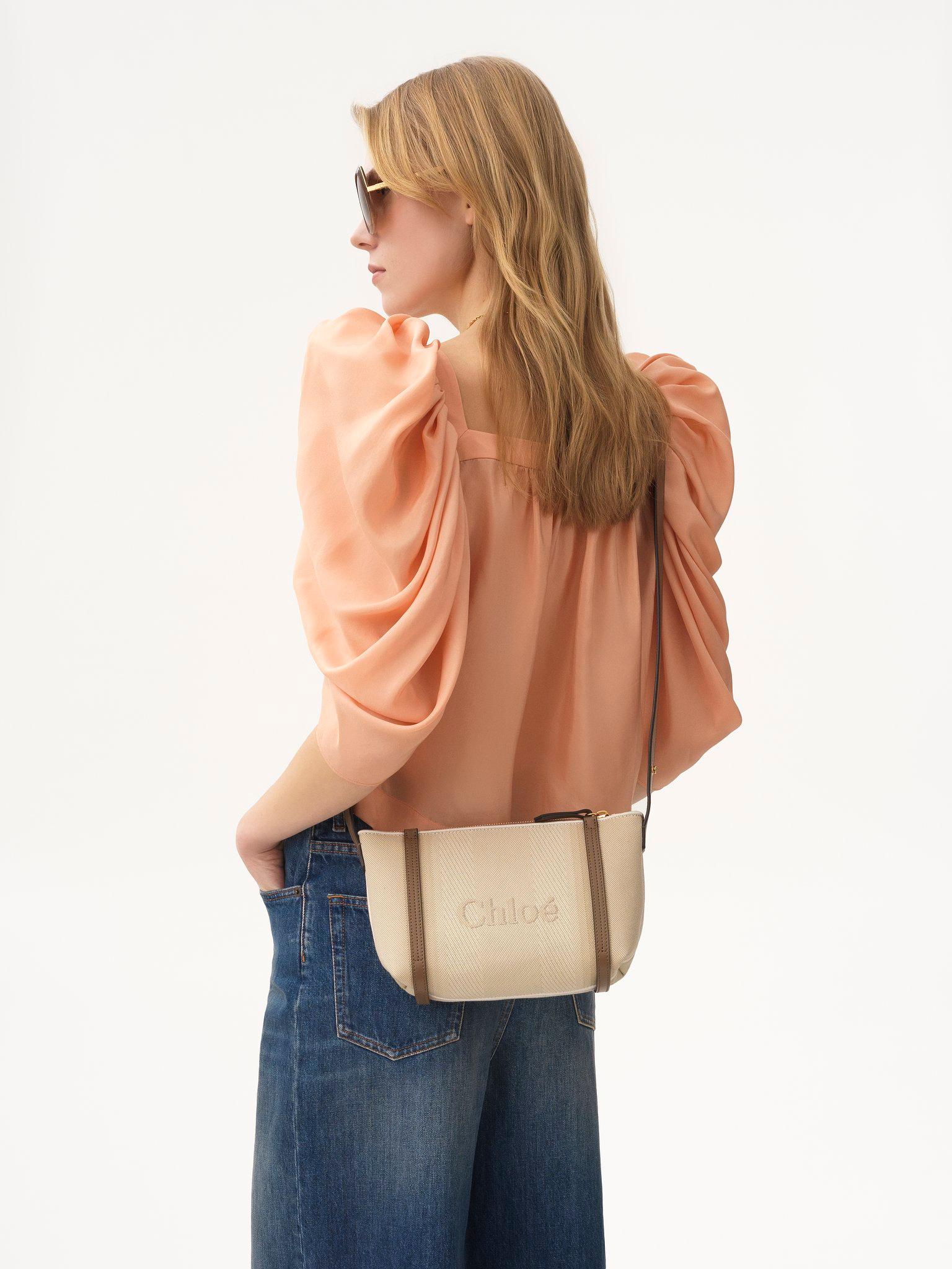 Chloé Carry shoulder bag in canvas Product Image