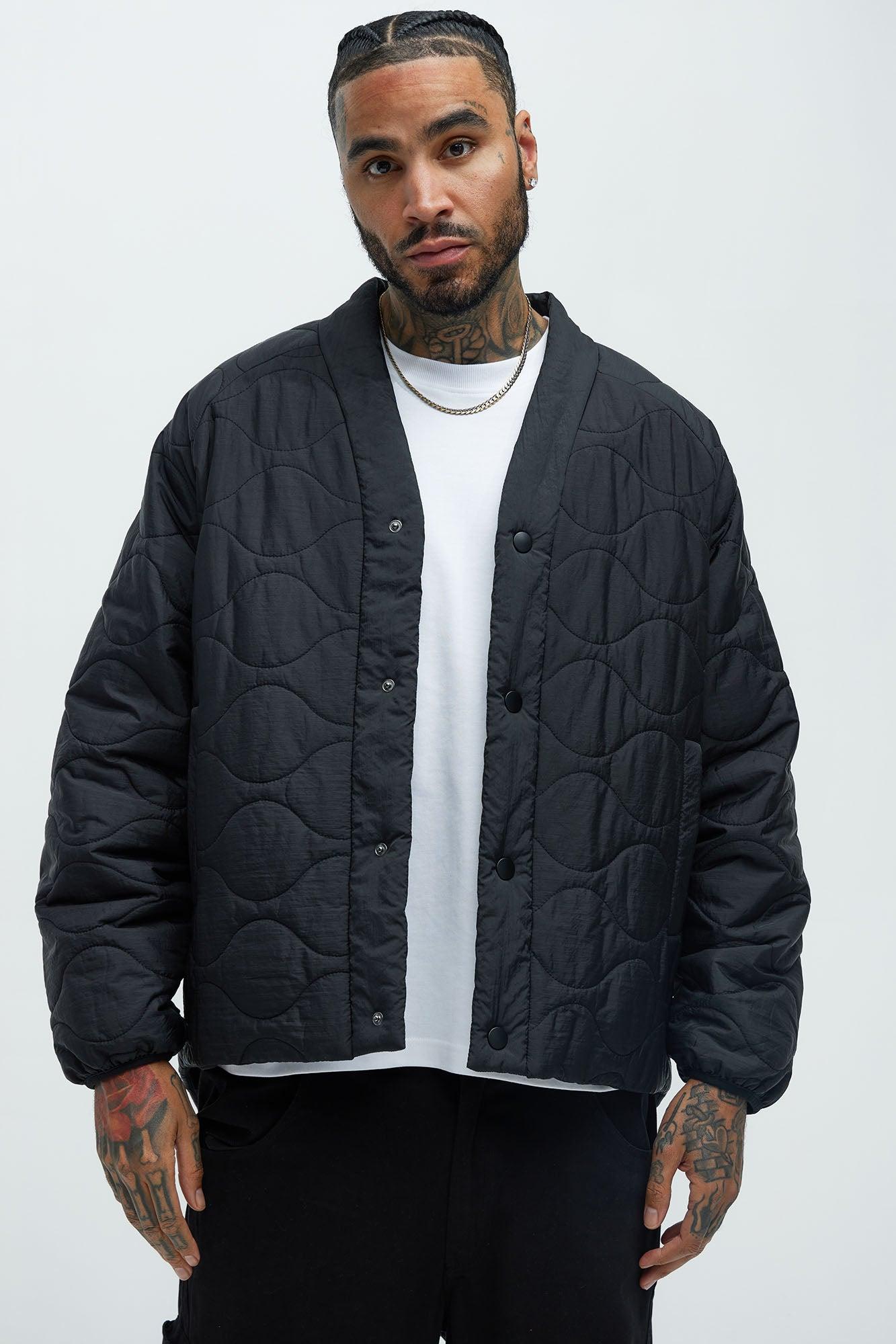 Good Luck Quilted Jacket - Black Product Image