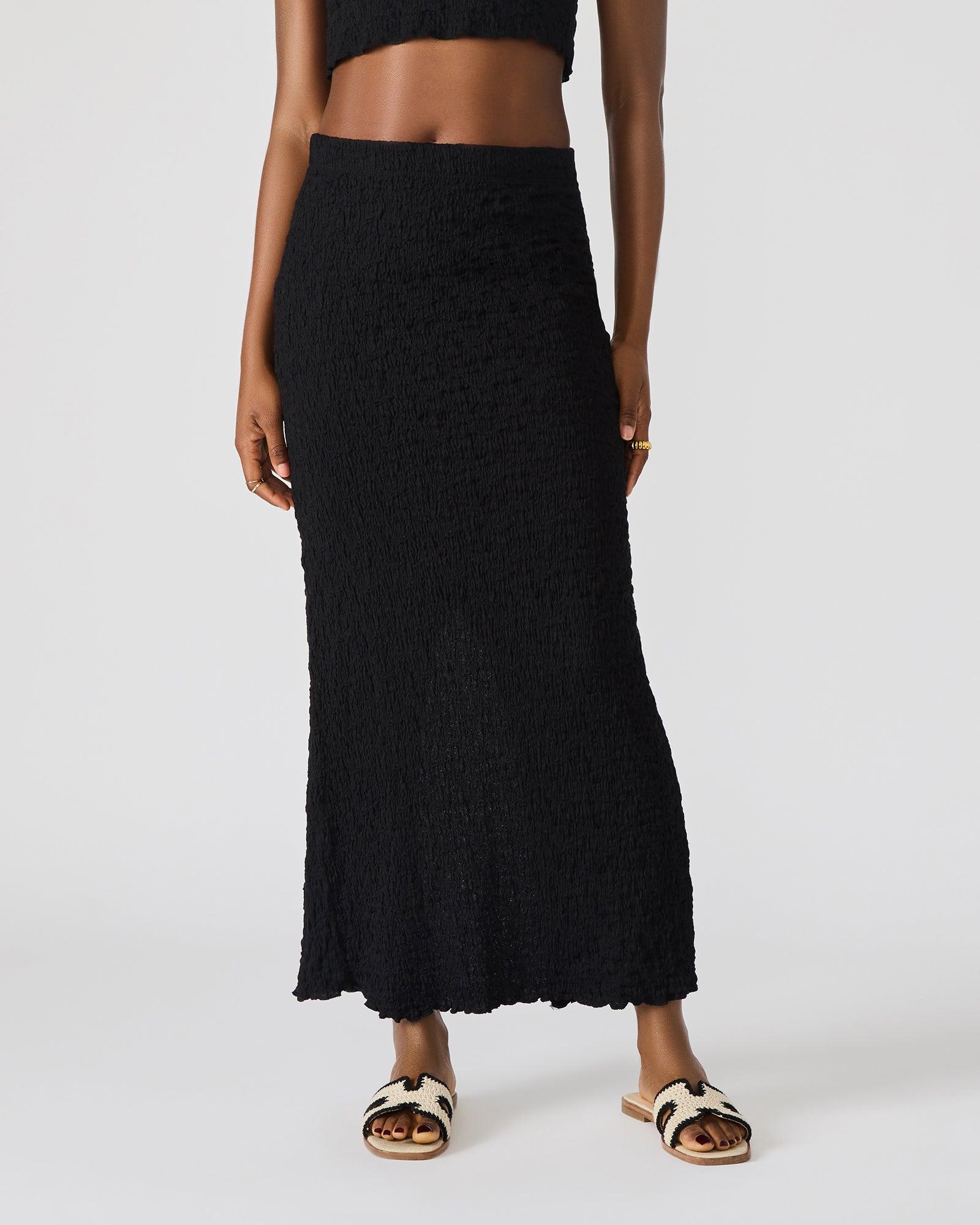 SEASIDE MAXI SKIRT SET BLACK Female Product Image