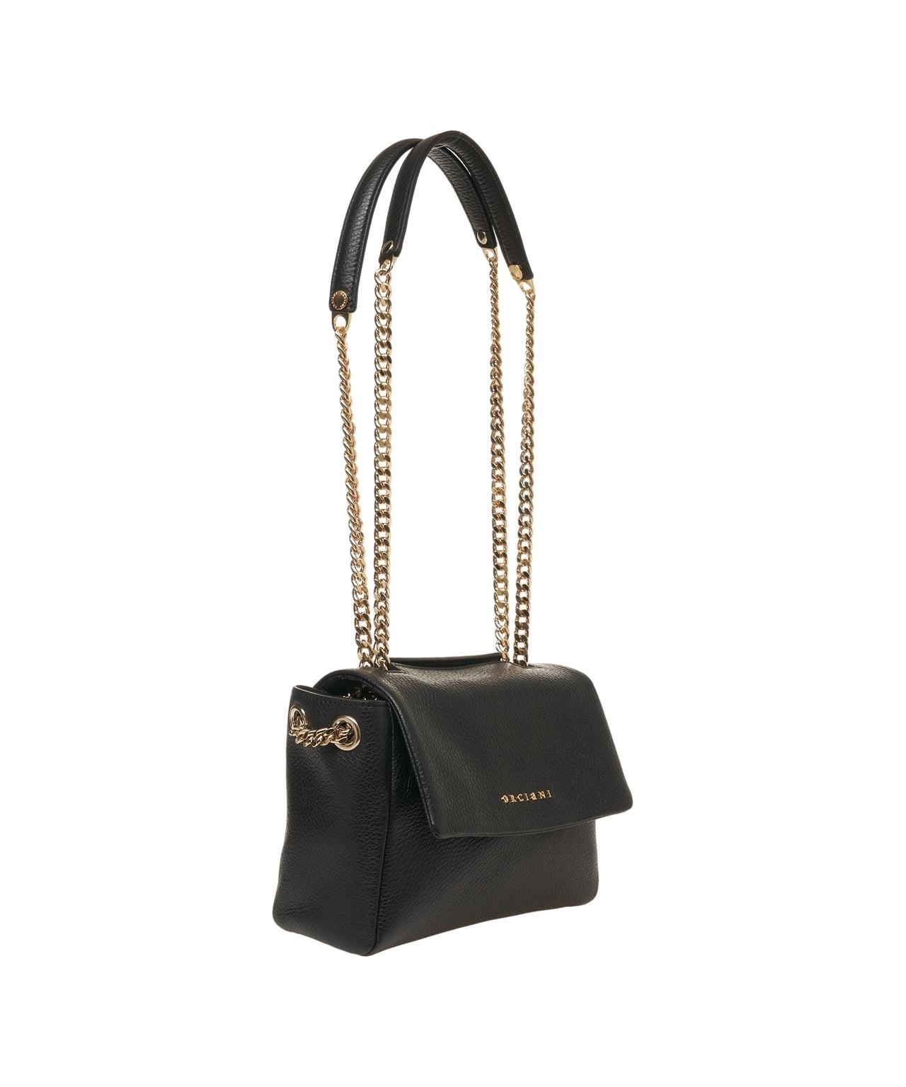 Grained leather shoulder bag Product Image