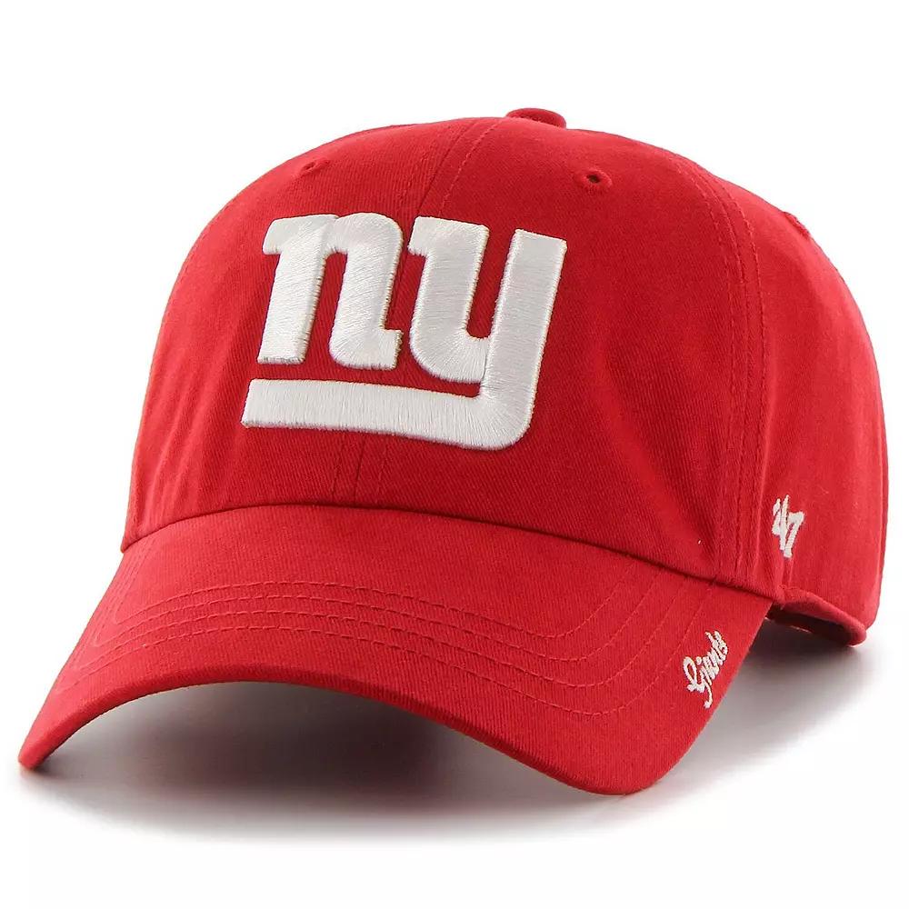 Women's '47 Red New York Giants Miata Clean Up Secondary Adjustable Hat Product Image