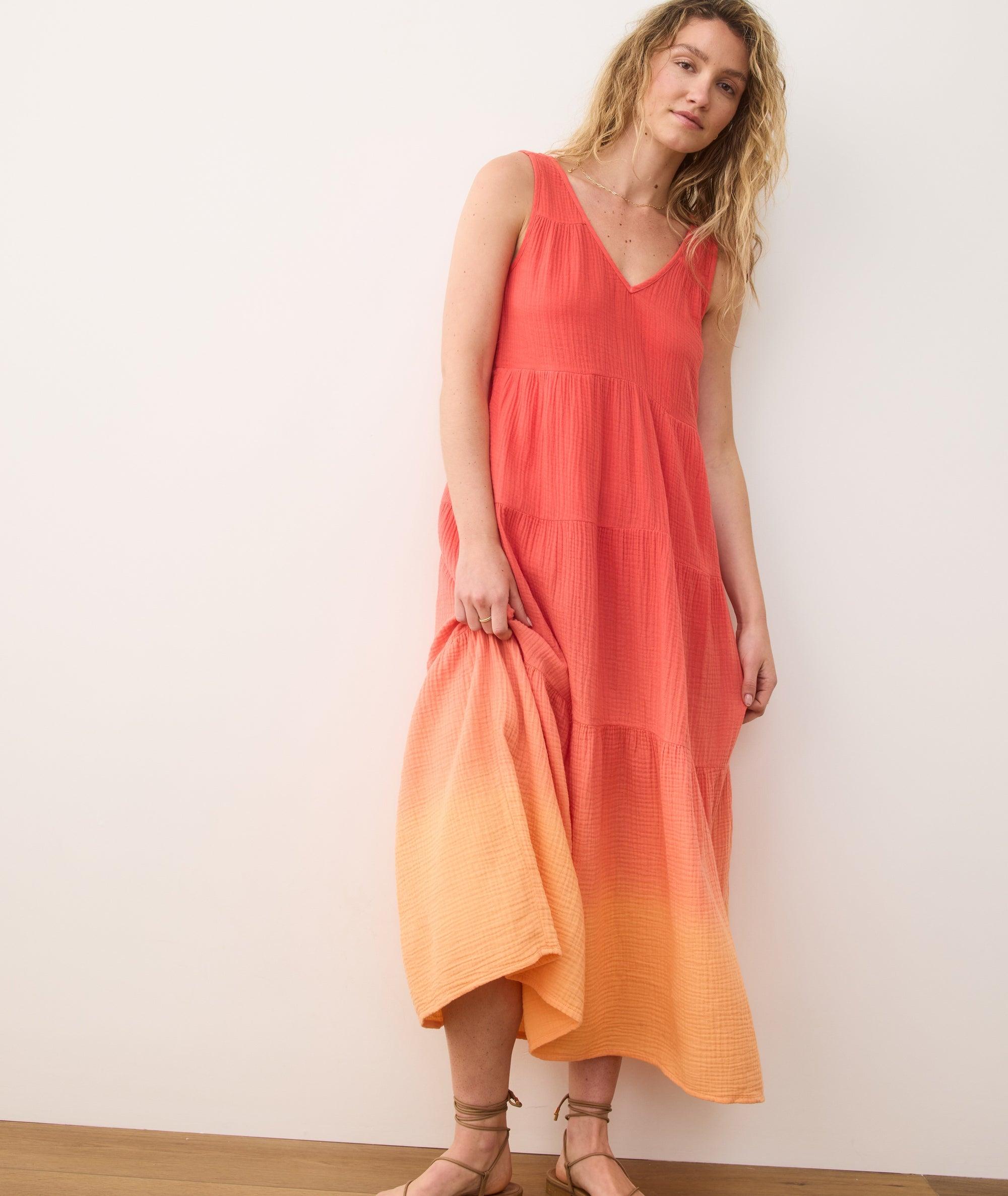 Corinne Double Cloth Maxi Dress Product Image