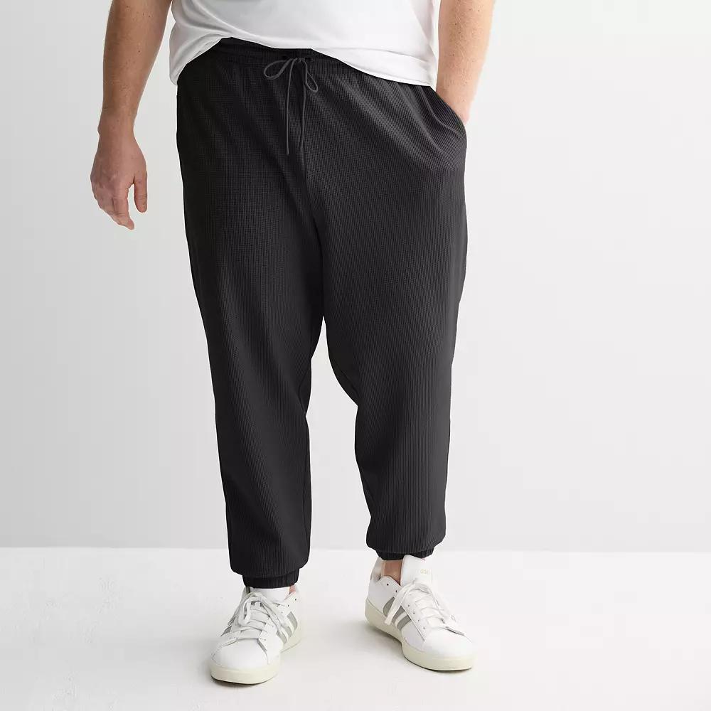 Big & Tall Tek Gear® Waffle Jogger Pants, Men's, Size: 3XB, Mineral Black Product Image