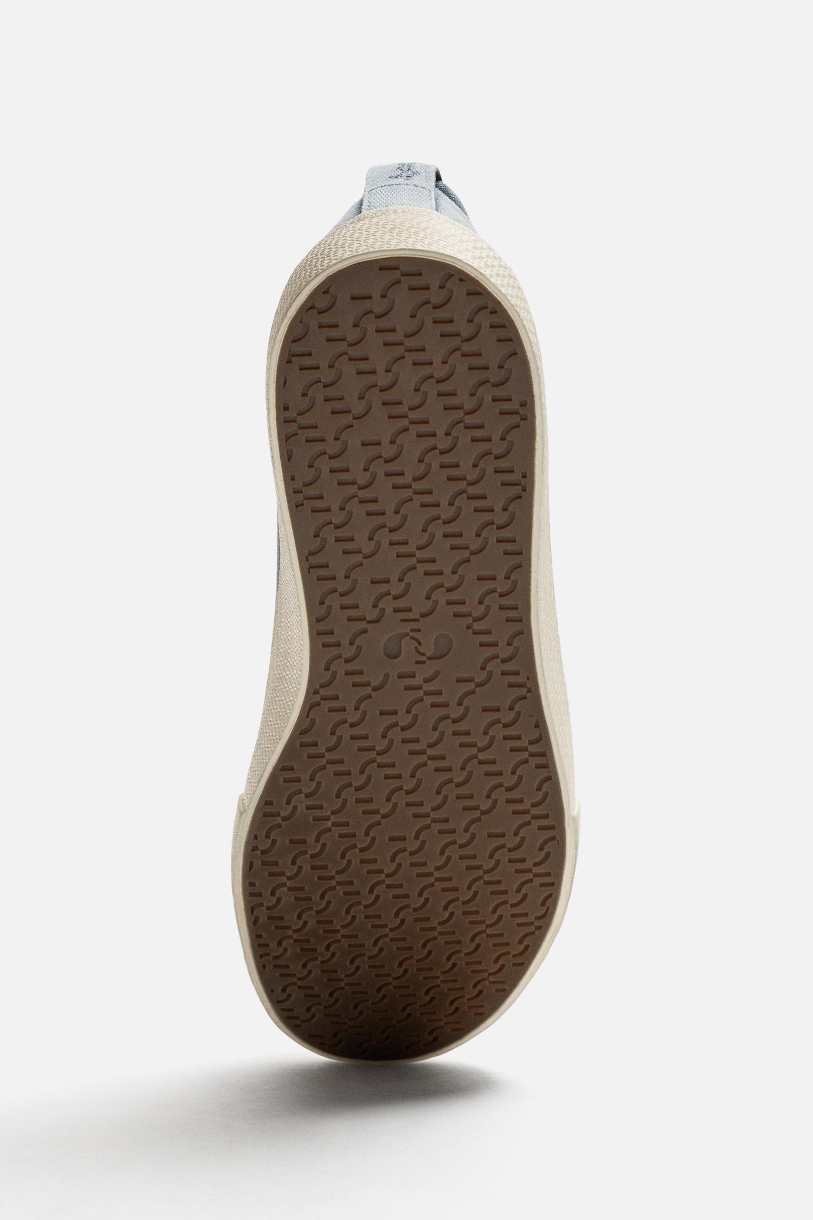 DISTRESSED FABRIC SNEAKERS Product Image