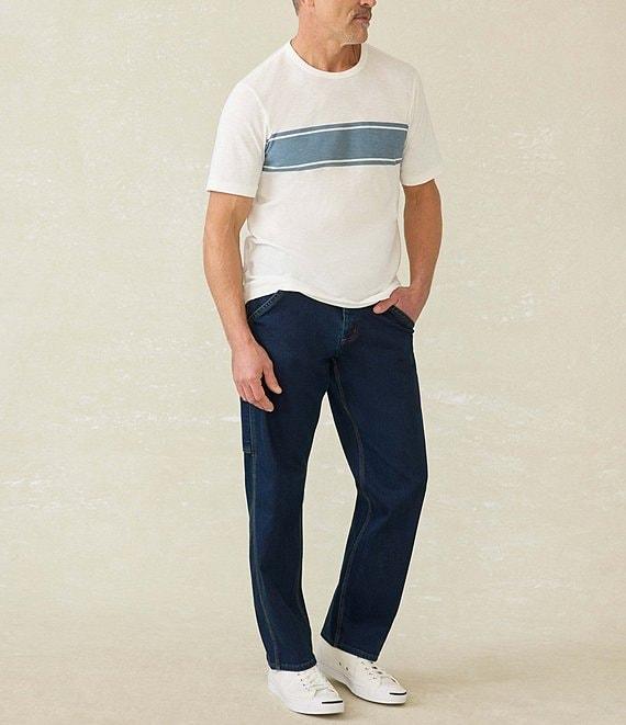 Faherty Sunwashed Chest Stripe Short Sleeve T-Shirt Product Image