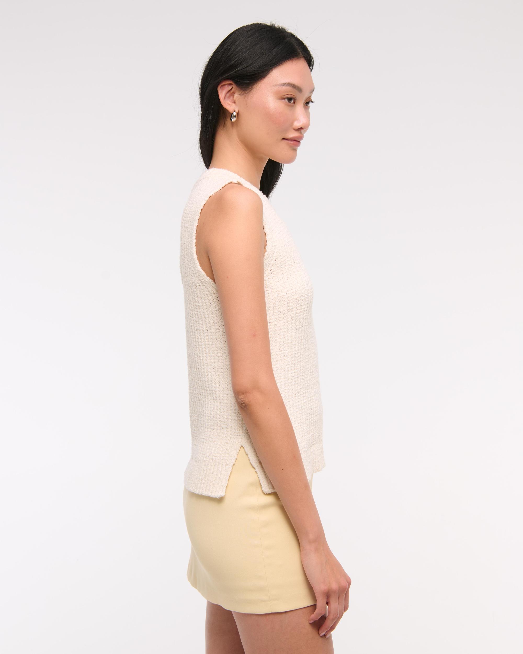Textural Crew Sweater Shell Tank Product Image