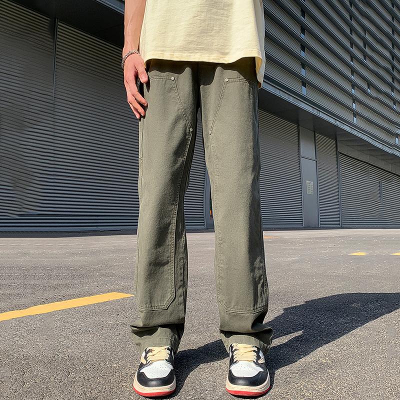 Men's Retro Street Logging Pants Product Image
