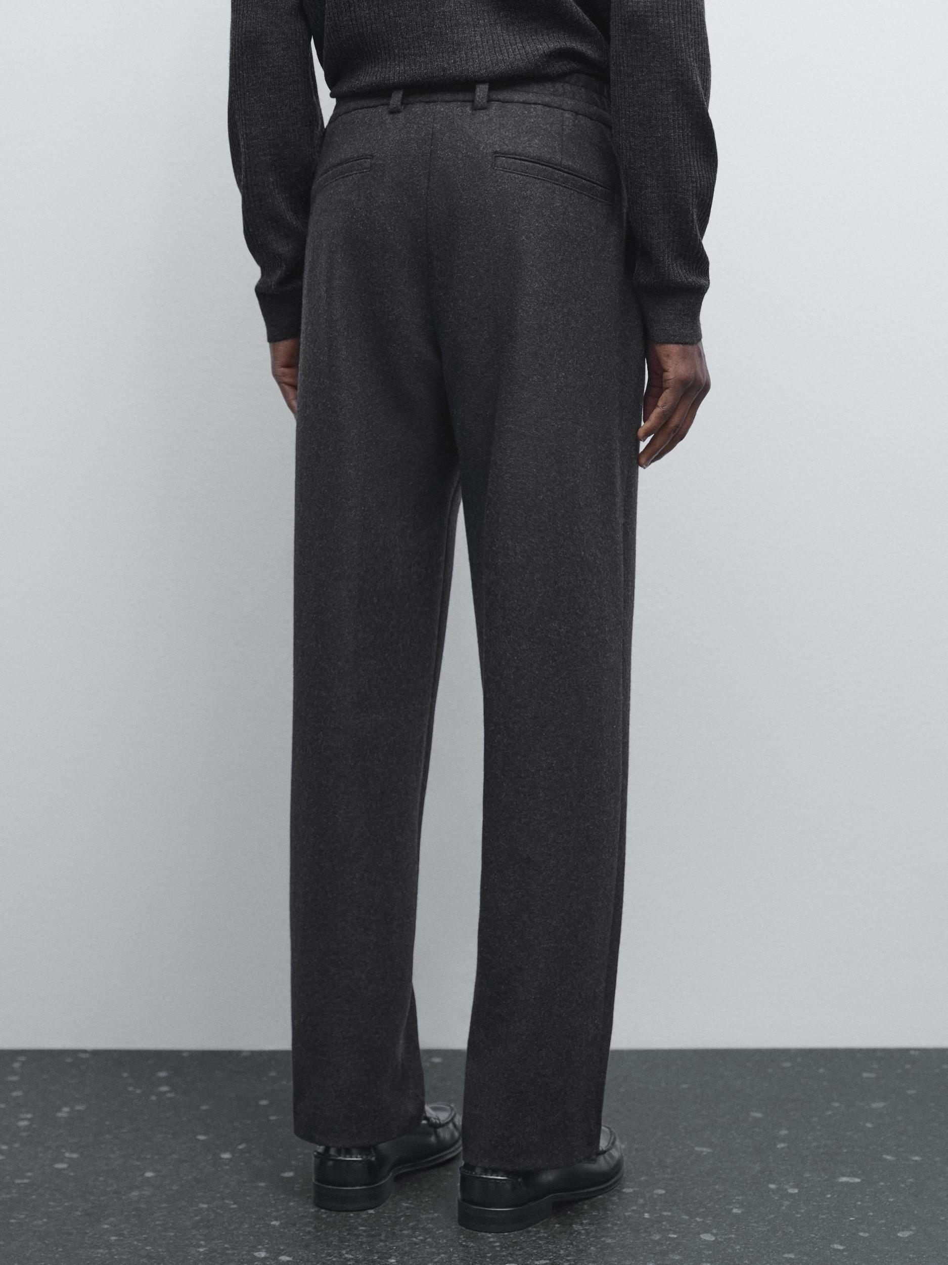 Wool blend suit trousers Product Image