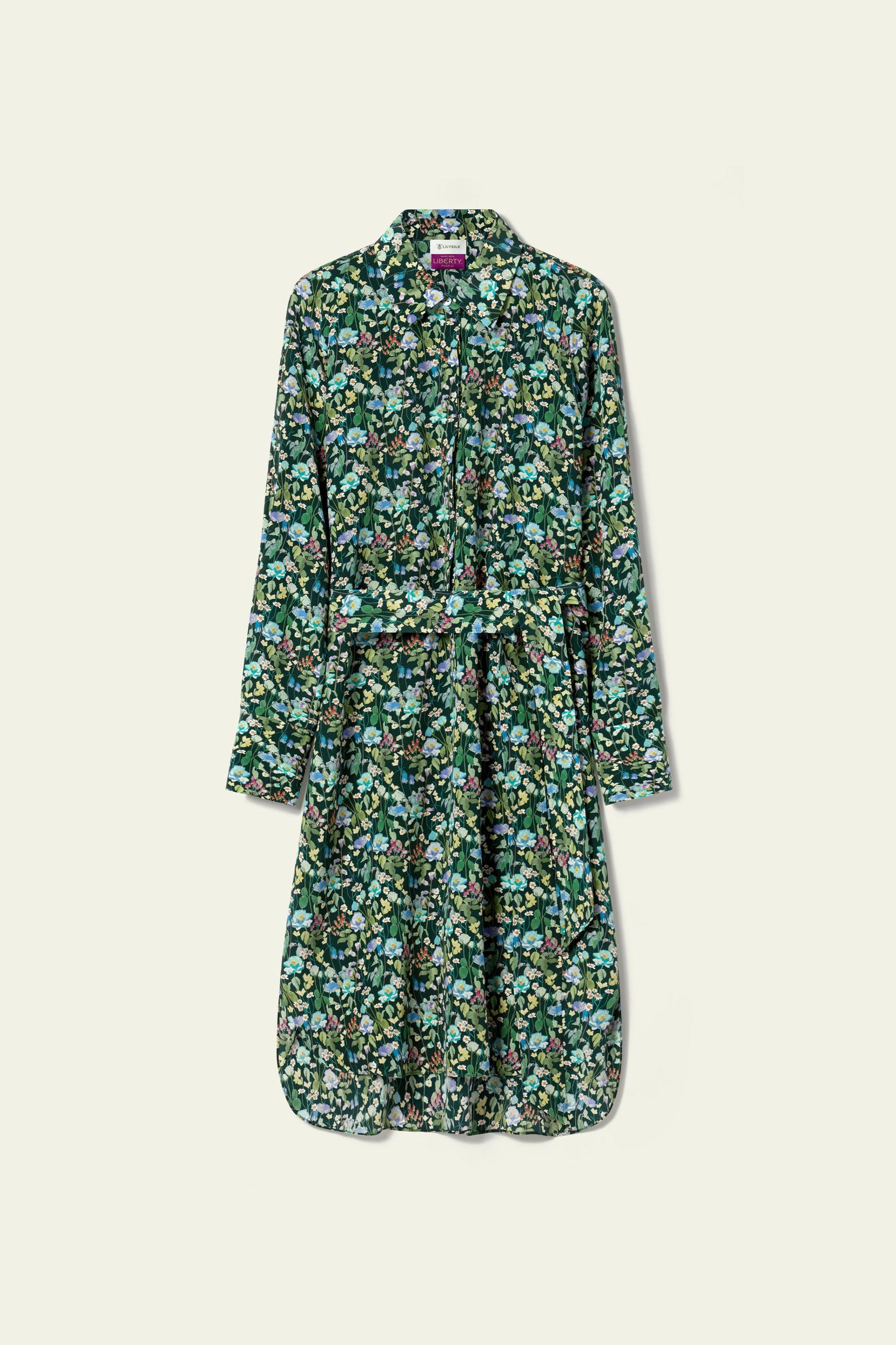 Fairytale Forest Knee-length Shirtdress - Made With Liberty Fabric Product Image