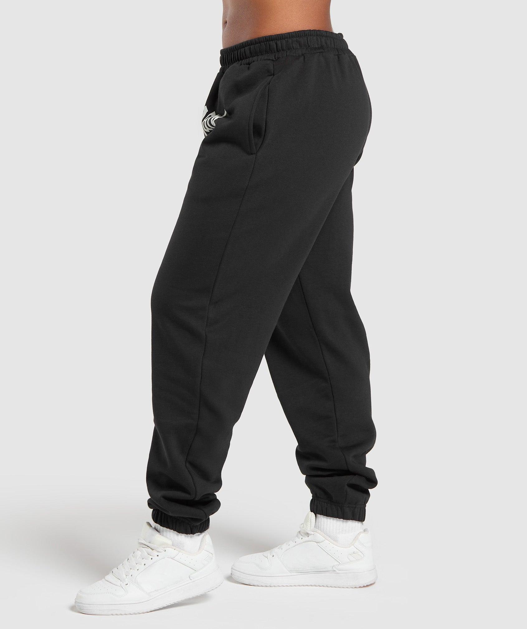 Gymshark Strength Department Graphic Joggers - Black Female Product Image