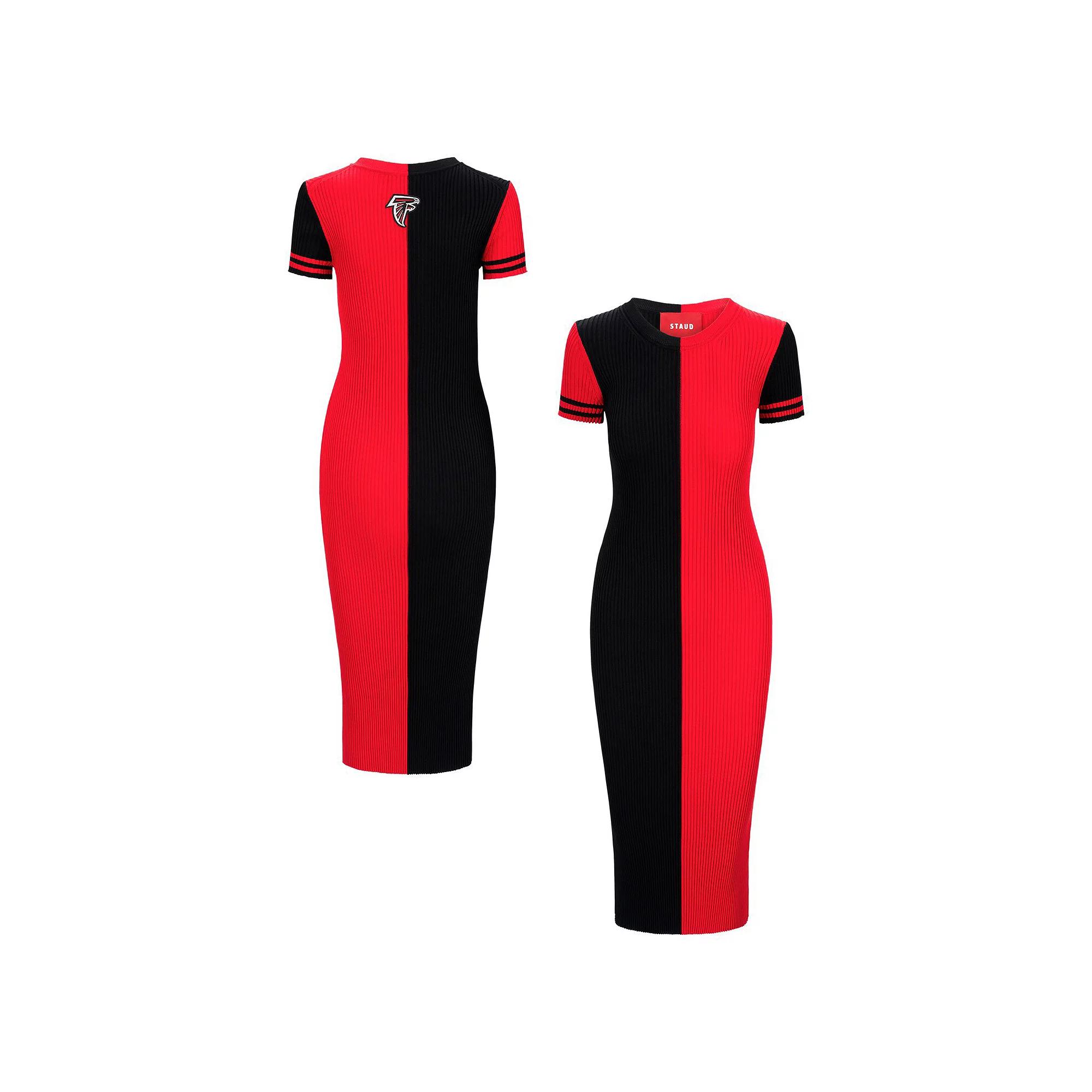 Women's STAUD  Black/Red Atlanta Falcons Colleen Dress, Size: Small Product Image