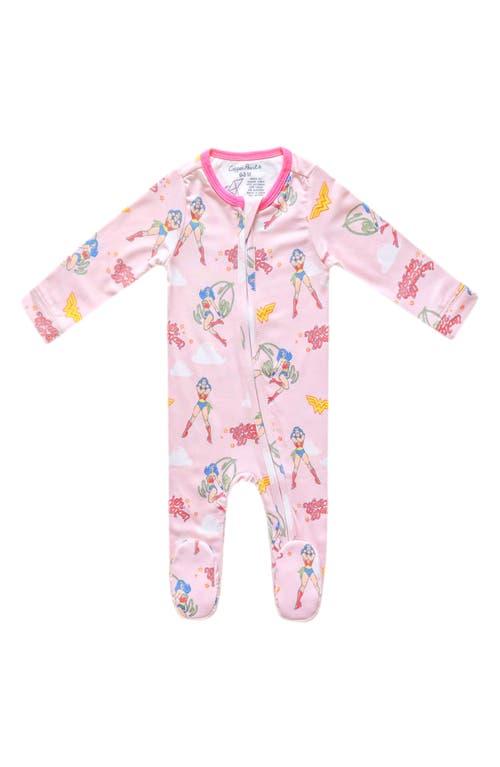 Copper Pearl Wonder Woman Fitted One-Piece Pajamas Product Image