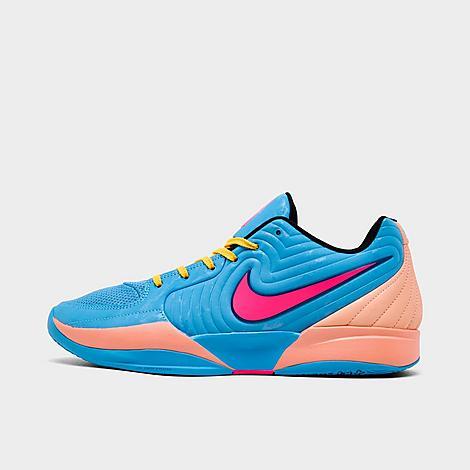 Nike Mens Ja 2 Basketball Shoes in Blue Beyond/Celestial Gold/Apricot Agate Product Image