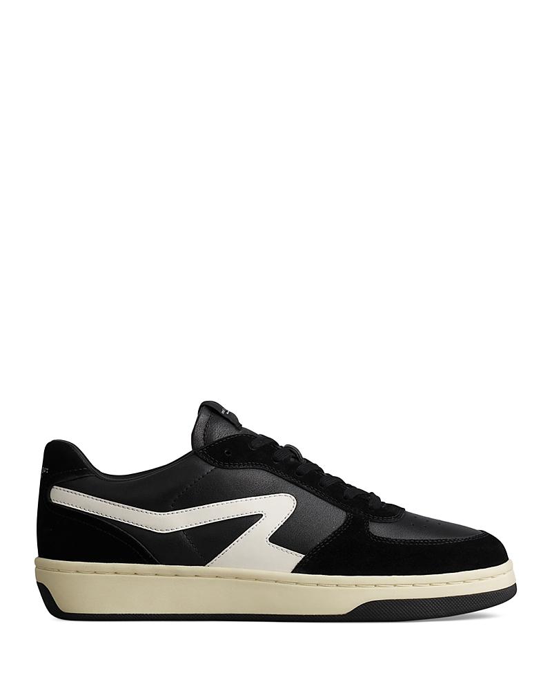 Men's Retro Court Leather Low-Top Sneakers Product Image
