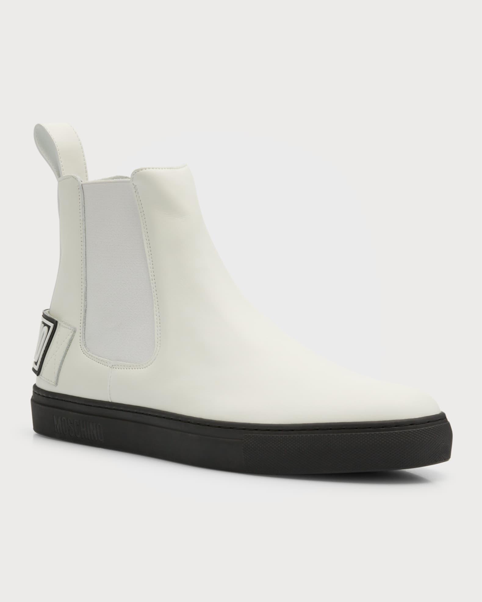 Men's Logo Leather Chelsea Boot Product Image