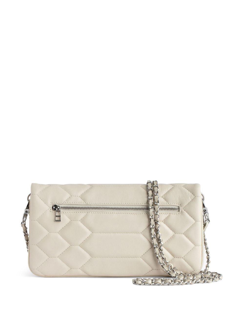 Rock quilted leather clutch bag Product Image